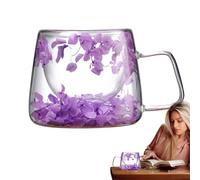 Generisch - da tè - Splendido motivo floreale, tazze da caffè spento, 200 ml - da caffè | Posacenere per fiori secco con manici, contenitore creativo con isolamento a doppia parete per