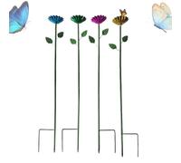 Generisch d'acqua, bagno per giardino - e stazione d'acqua a farfalla | Con struttura floreale, farfalla in metallo e acqua per per cortile che nutre sete di