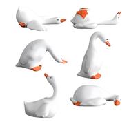Generisch Dashboard Figurines, Desktop Statue Accessories, 6 pezzi Geese Animal Statue Decoration for Vehicle Automotive RV Office Road Trip Commuting Interior