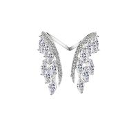 Generisch De Der Ringe & RING - Anello a forma di angelo e bracciale con molle ad ali diffuse, set di ciondoli aperti e regolabili, ideale come regalo per le donne per agopressione, A, Altro, Non