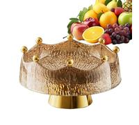 Generisch decorativa - 27,7 cm da portata per la decorazione della tavola | Con 8 forchette design porta frutta e organizer, per pane e dessert snack insalata