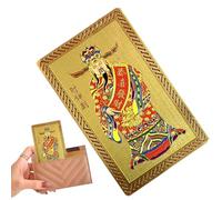 Generisch Decorazione a forma di dio della felicità, in rame, colore oro, portatile, tradizionale, per il capodanno cinese, decorazione della mascotte, per auto, soggiorno, ufficio, casa, ufficio