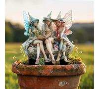 Generisch Decorazione da giardino per esterni, resistente alle intemperie, elfo, decorazione da giardino, tartaruga e nano da giardino, statuetta decorativa da giardino in resina 2D, decorazione per