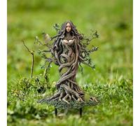 Generisch Decorazione da giardino Troll in acrilico con muschio e foglie, ornamenti da giardino resistenti alle intemperie, sculture decorative, terrazze, decorazioni per giardino di casa (colore I)