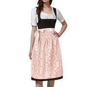Generisch Decorazione della statua medievale del cavaliere tedesco Oktoberfest da donna con lacci, tradizionale costume da cosplay per travestimento da festa, Colore: rosa., S=60CM