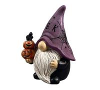 Generisch Decorazione GNOME per Halloween, decorazione da collezione Goth Home Decor | Scultura in resina per TV di Halloween - Cappotto d'ingresso per giardino di casa, terrazza, cortile, tavolo da