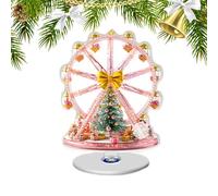 Generisch Decorazione Natalizia da Tavolo - 2D Ruota panoramica - Decorazione Natalizia con Design ad Albero, per l'inverno, per Matrimonio, Giorno del Ringraziamento, Festa, casa