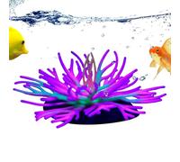 Generisch Decorazione per acquario, corallo decorativo - Silicone Fish Tank Soft Coral Ornaments, Glowing In The Dark Artificial Aquarium Plants Decor for Freshwater Saltwater