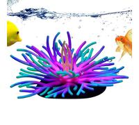 Generisch Decorazione per acquario, corallo decorativo - Silicone Fish Tank Soft Coral Ornaments, Glowing In The Dark Artificial Aquarium Plants Decor for Freshwater Saltwater