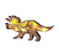 Generisch Decorazione per la casa, ornamenti a dinosauro, ritagli multistrato, per dinosauri, decorazioni a forma di dinosauro, artigianato portatile per famiglia, amici, colleghi