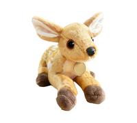 Generisch Deer Plush - 6,3 pollici Lying Down Collectible Stuffed Toy | Tessuto morbido con simpatico design animal & Companion for Boys Girls Bedroom Living Room Nursery Divano Bed and Travel