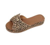 Generisch Delicate pantofole da donna con dettaglio nodo sul davanti, pantofole estive leggere con suola spessa, plantare comodo per l'uso quotidiano, multicolore, 36 EU