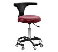 Generisch Dental Stool with Backrest: Height Adjustable Assistant Dentist Chair for Office, Medical, Dental Shop op, Lab & Beauty Salon
