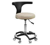 Generisch Dental Stool with Backrest: Height Adjustable Assistant Dentist Chair for Office, Medical, Dental Shop op, Lab & Beauty Salon