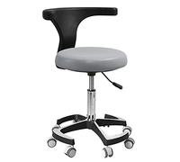 Generisch Dental Stool with Backrest: Height Adjustable Assistant Dentist Chair for Office, Medical, Dental Shop op, Lab & Beauty Salon