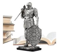 Generisch Desk Knight, statua, decorazione per sculture in resina, Creative Desktop Craft, Sturdy Artistic Design, Compact Decorative Accent, Perfect for Nightstand, Porch, Entryway, Holiday Decor