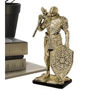 Generisch Desk Knight, statua, decorazione per sculture in resina, Creative Desktop Craft, Sturdy Artistic Design, Compact Decorative Accent, Perfect for Nightstand, Porch, Entryway, Holiday Decor