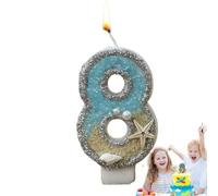 Generisch di compleanno con numeri, per torta di compleanno, di compleanno a tema, blu con numeri da 0 a 9, decorazioni per torte, per feste di compleanno