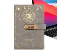 Generisch Diario con lucchetto, pianificatore e taccuino formato A5, per adulti, scrittori, studenti, liberi professionisti, compleanni, vacanze, casa, ufficio, appartamento, viaggi
