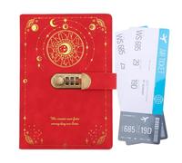Generisch Diario con lucchetto, taccuino A5 per scrivere appunti, diario per annotare pensieri, per bambini, adulti, adolescenti, studenti, viaggi, compleanni, vacanze, casa