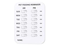 Generisch Did You Feed The Cat Tracker Magnet, promemoria di alimentazione con fissaggio magnetico e strisce adesive, per cani e gatti (B)