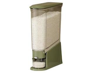 Generisch Dispenser di riso grande capacità e controllo delle porzioni | Contenitore per alimenti per cereali, farina, snack, cereali, cucina, dispensa, casa, dormitorio e così via