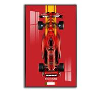 Generisch Display Wall for Lego Technic Ferrari SF-24 F1 Model Car Construction Kit 42207, Collectibles for Adults, Wall Mount, Home or Office Decoration, Gradient Color (No Car)