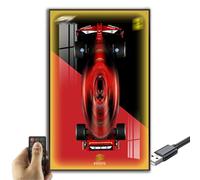 Generisch Display Wall for Lego Technic Ferrari SF-24 F1 Model Car Construction Kit 42207, Collectibles for Adults, Wall Mount, Home or Office Decoration, Gradient Color (No Car)