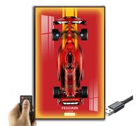 Generisch Display Wall for Lego Technic Ferrari SF-24 F1 Model Car Construction Kit 42207, Collectibles for Adults, Wall Mount, Home or Office Decoration, Gradient Color (No Car)