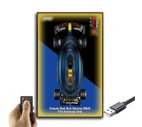 Generisch Display Wallboard for Lego Technic Oracle Red Bull Racing RB20, Wall Mount for 42206 Model, Space Saving, Easy Assembly, Creative Home Decoration