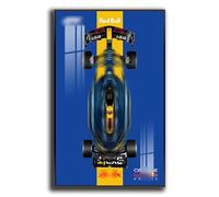 Generisch Display Wallboard for Lego Technic Oracle Red Bull Racing RB20, Wall Mount for 42206 Model, Space Saving, Easy Assembly, Creative Home Decoration