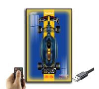 Generisch Display Wallboard for Lego Technic Oracle Red Bull Racing RB20, Wall Mount for 42206 Model, Space Saving, Easy Assembly, Creative Home Decoration