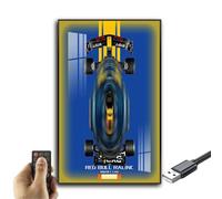 Generisch Display Wallboard for Lego Technic Oracle Red Bull Racing RB20, Wall Mount for 42206 Model, Space Saving, Easy Assembly, Creative Home Decoration