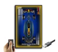 Generisch Display Wallboard for Lego Technic Oracle Red Bull Racing RB20, Wall Mount for 42206 Model, Space Saving, Easy Assembly, Creative Home Decoration