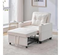 Generisch Divano letto singolo estensibile 3 in 1, con portabicchieri e porta USB, poltrona regolabile, letto per gli ospiti, salvaspazio, per piccoli spazi, camera da letto, appartamenti
