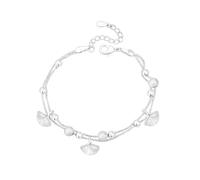 Generisch Diversi Nero Preziosi Braccialetti Perline Anelli Temperament Bracciale Cerchio Acciaio Regalo Uomini Anelli, Taglia unica, Metallo