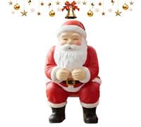 Generisch Divertente accessorio per dentifricio, Babbo Natale, accessorio divertente - spremiagrumi e distributore, per adulti, routine quotidiana di lavarsi i denti, palestra, dormitorio, viaggi