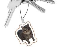 Generisch Divertente ciondolo per cellulare - emoticon telefono cellulare cordino con moschettone, divertente gatto cane emoticon portachiavi portachiavi per borsa zaino, Siehe Beschreibung, Acrilico