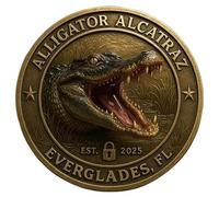Generisch Divertente Sfida Moneta | Collezione Alligator Moneta,Collezione di decorazioni per la casa incisa
