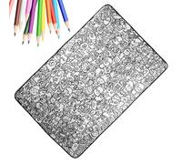 Generisch DIY Coloring - Washable Crafting Divano Throw, Creative Art, Fun Interactive Design, Kids & Family Activity | Fai da te per ragazzi, famiglia, compleanni, vacanze, preschools, Living Room