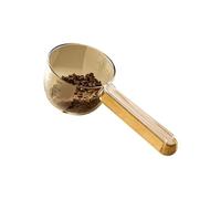 Generisch Dog and Cat Food Scoop with Wood Handle and Precision Scale, Measuring Cup with Sealing Clip Design, Ideal for Dry or Wet Pet Food, Rice, Flour, and Grains, Essential Pet Supplies.