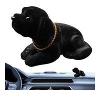 Generisch Dogs Shaking Head, Dogs Shaking Head, 6,29 pollici, Cute Nodding Doge, Labrador for Car Dasheboard | Bobbing Heead Dog Decoration | Resin Desktop Ornament, Statua decorativa per veicoli e