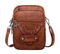 Generisch Donna Borsa a tracolla Telefono Portafoglio Donna Spalla Messenger Pacchetto Uomo Pantaloni Cargo Senza Tasche, marrone, taglia unica