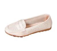Generisch Donna Estate Moda Piatto Hollow Loafer UN Slipper Comode Scarpe Casual, bianco, 39 EU