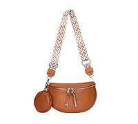 Generisch Donna Four Versatile, Casual e Tessuto Cinghia Madre-Bambino Borsa a tracolla Uomini Nero, marrone, Taglia unica
