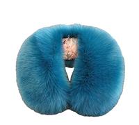 Generisch Donna Imitation Collar Scarf Comfort and Warm in Autumn and Winter Foulard Bambino Ragazza, Blu scuro, Taglia unica