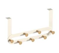 Generisch Door-Top Hanging Hooks Solid Wood Coat Rack Bedroom Wall Storage Shelf Multi-Functional Organizer No Drill Installation Sturdy Practical Space-Saving Accessory | For Room Organization