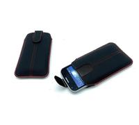 Generisch Doro Primo 218 - Custodia sottile per smartphone, colore: Nero/Rosso