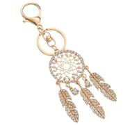 Generisch Dream Catcher Key Ring Dream Catcher, catena portachiavi, acchiappasogni, fascino con strass, ornamento felice, ciondolo a forma di, graziosa decorazione per borsa, borsa, zaino