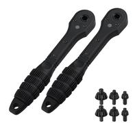 Generisch Drill Chuck Ratchet Wrench, Double-Ended Ratchet Drill Chuck Key, Multifunctional Interchangeable Fastening Tool for Electric Drills & Power Tools (2)